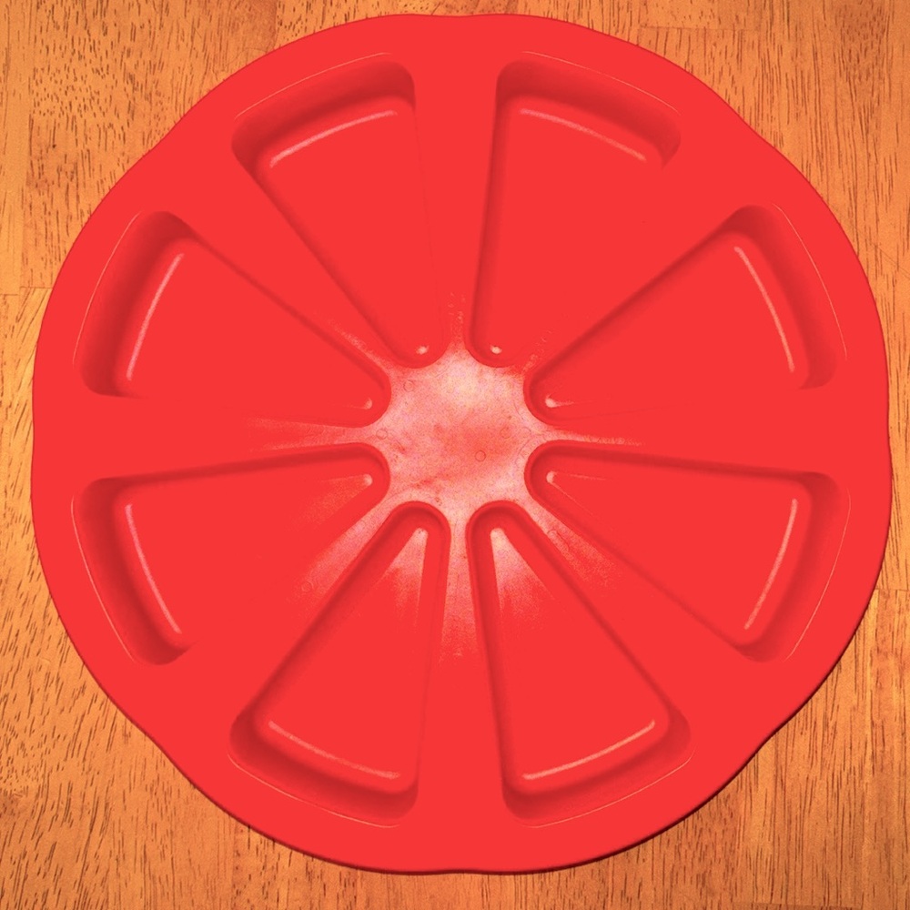 Pie Cake Brownie Eight Separate Slice Silicone Baking Mold Pan